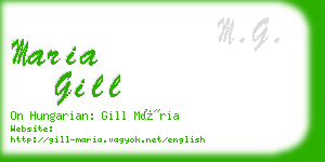 maria gill business card
